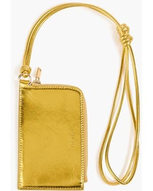 Jil Sander Leather Cardholder - Yellow