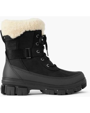 Sorel Ankle boots "torinoTM v parc" aus leder mit shearling-futter - Schwarz
