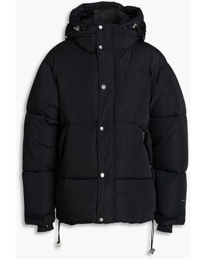 Sandro Quilted Shell Hooded Jacket - Black