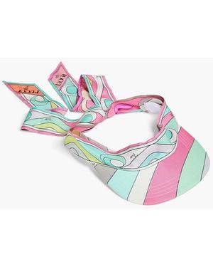 Emilio Pucci Printed Twill Visor - Pink