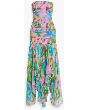 teryn silk chiffon dress Buy Retrofete Teryn Silk Dress - Peche Primavera At 10% Off