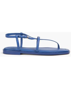 A.Emery Remly Pebbled-Leather Sandals - Blue