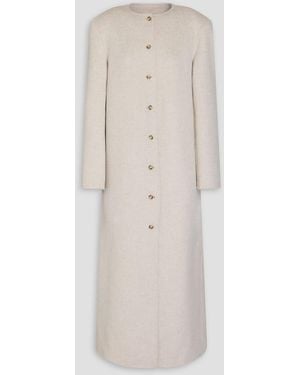 Loulou de Saison Martil Wool And Cashmere-Blend Felt Coat - White