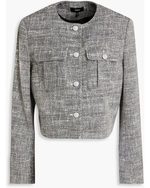 Theory Cotton-blend Tweed Jacket - Grey