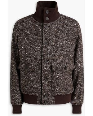 Herno Bouclé-tweed Jacket - Brown