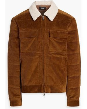 PAIGE Vosler Cotton-Blend Corduroy Jacket - Brown