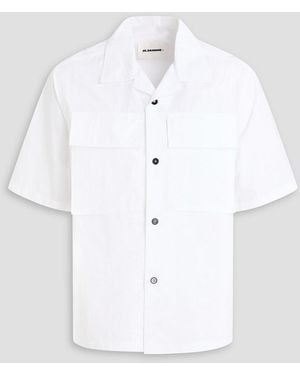 Jil Sander Cotton-Poplin Shirt - White
