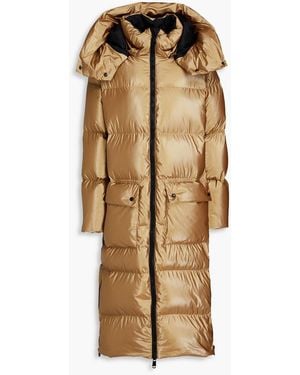 Goldbergh Jett Quilted Hooded Down Coat - Natural