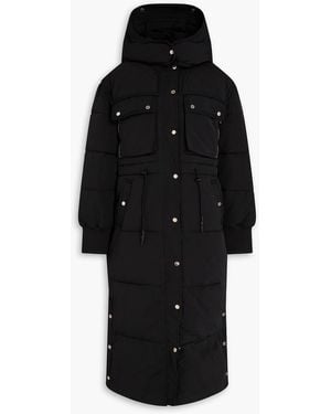 Sandro Quilted Shell Coat - Black