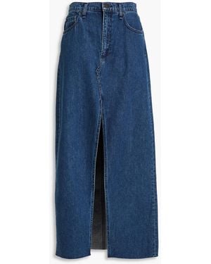 Rag & Bone Avery Denim Maxi Skirt - Blue