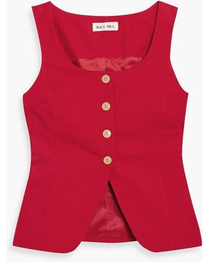 Alex Mill Soho Linen And Cotton-Blend Vest - Red