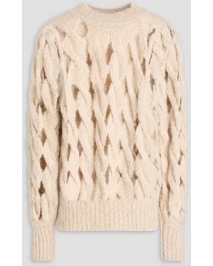 Isabel Marant eggie Open-knit Mohair-blend Jumper - Natural