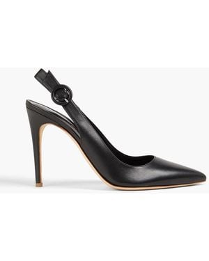 Rupert Sanderson Leather Slingback Court Shoes - Black