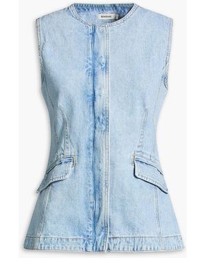 Jonathan Simkhai Charley Denim Top - Blue