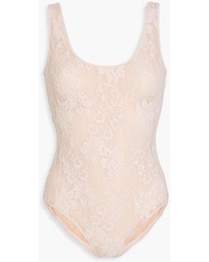 Zimmermann Corded Lace Bodysuit - Pink