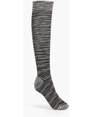 Missoni Space-dyed Cotton-blend Socks - Black