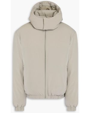 Sandro Twill Hooded Jacket - Grey