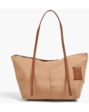 By Malene Birger Nabella Leather-Trimmed Shell Tote - White