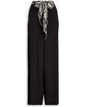 Zimmermann Satin Wide-leg Trousers - Black