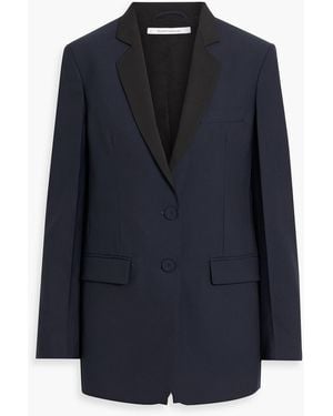 Another Tomorrow Wool Blazer - Blue