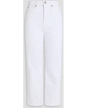 RE/DONE 70s hoch sitzende cropped bootcut-jeans - Weiß