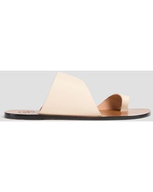 Atp Atelier Centola Leather Sandals - White