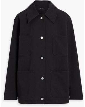 Theory Cotton-Blend Twill Jacket - Black