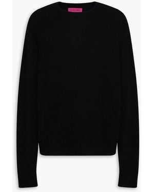 The Elder Statesman Nimbus Cashmere And Wool-Blend Jumper - Black
