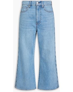 Veronica Beard Hoch sitzende bootcut-jeans "taylor" - Blau