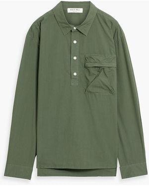Alex Mill Leo Cotton-Poplin Polo Shirt - Green
