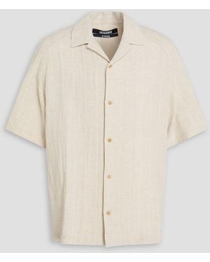 Jacquemus Cotton And Linen-blend Shirt - Natural