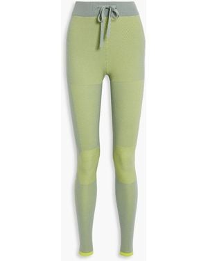 Holden Airwarm Jacquard-knit Merino Wool-blend leggings - Green