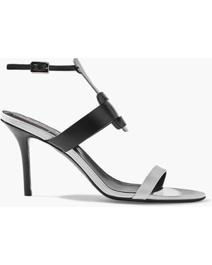 Roger Vivier Two-tone Leather Sandals - Grey