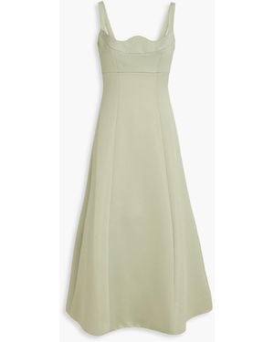 LEO LIN Odette Satin Midi Dress - White