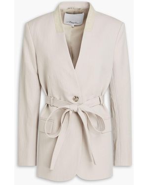 3.1 Phillip Lim Wool-blend Twill Blazer - Natural