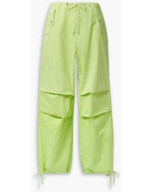 Dion Lee Sunfade hose aus baumwoll-twill - Grün