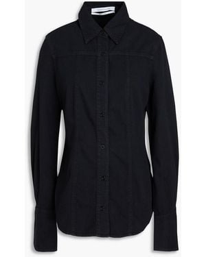 Another Tomorrow Cotton-chambray Shirt - Blue