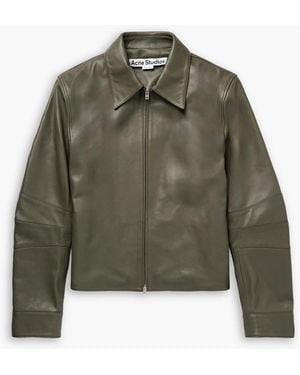 Acne Studios Leather Jacket - Green
