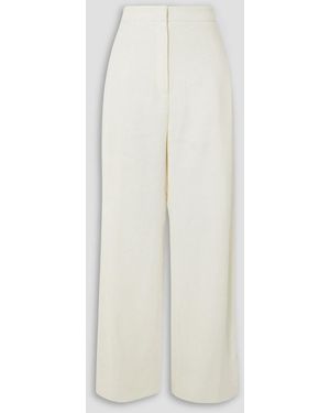 TOVE Gabrielle Woven Wide-leg Pants - White