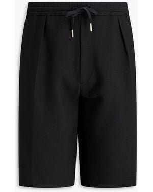 Sandro Stretch-Jersey Drawstring Shorts - Black