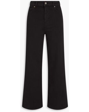 FRAME Le Palazzo High-Rise Wide-Leg Jeans - Black