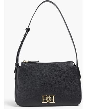 Bally B-Chain Pebbled-Leather Shoulder Bag - Black