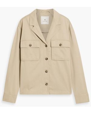 Anine Bing Sawyer Cotton-Twill Shirt Jacket - Natural