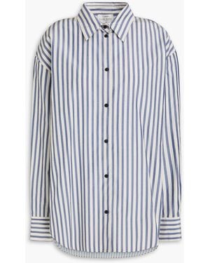 forte_forte Striped Taffeta Shirt - Blue