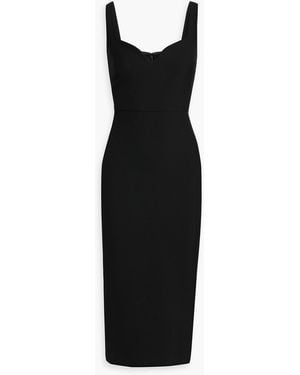 Veronica Beard Lele Crepe Midi Dress - Black