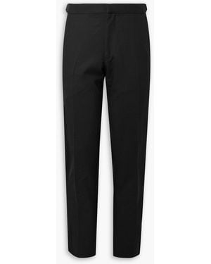 Tom Ford Slim-Fit Silk And Wool-Blend Trousers - Black