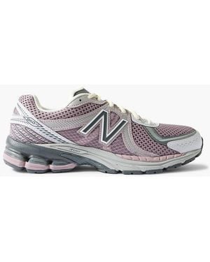 New Balance 860V2 Rubber And Mesh Trainers - Purple