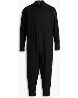 Rick Owens Zip-detailed Woven Jumpsuit - Black