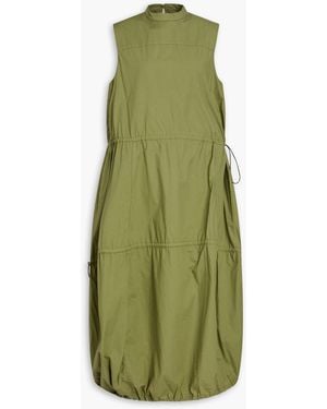 YMC Carter Cotton-Poplin Maxi Dress - Green