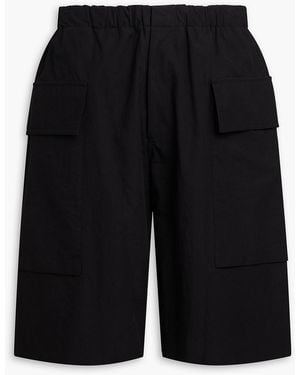 Jil Sander Cotton-Poplin Cargo Shorts - Black